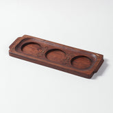 Three-Section Sheesham Wood Serving Tray - Eyaas
